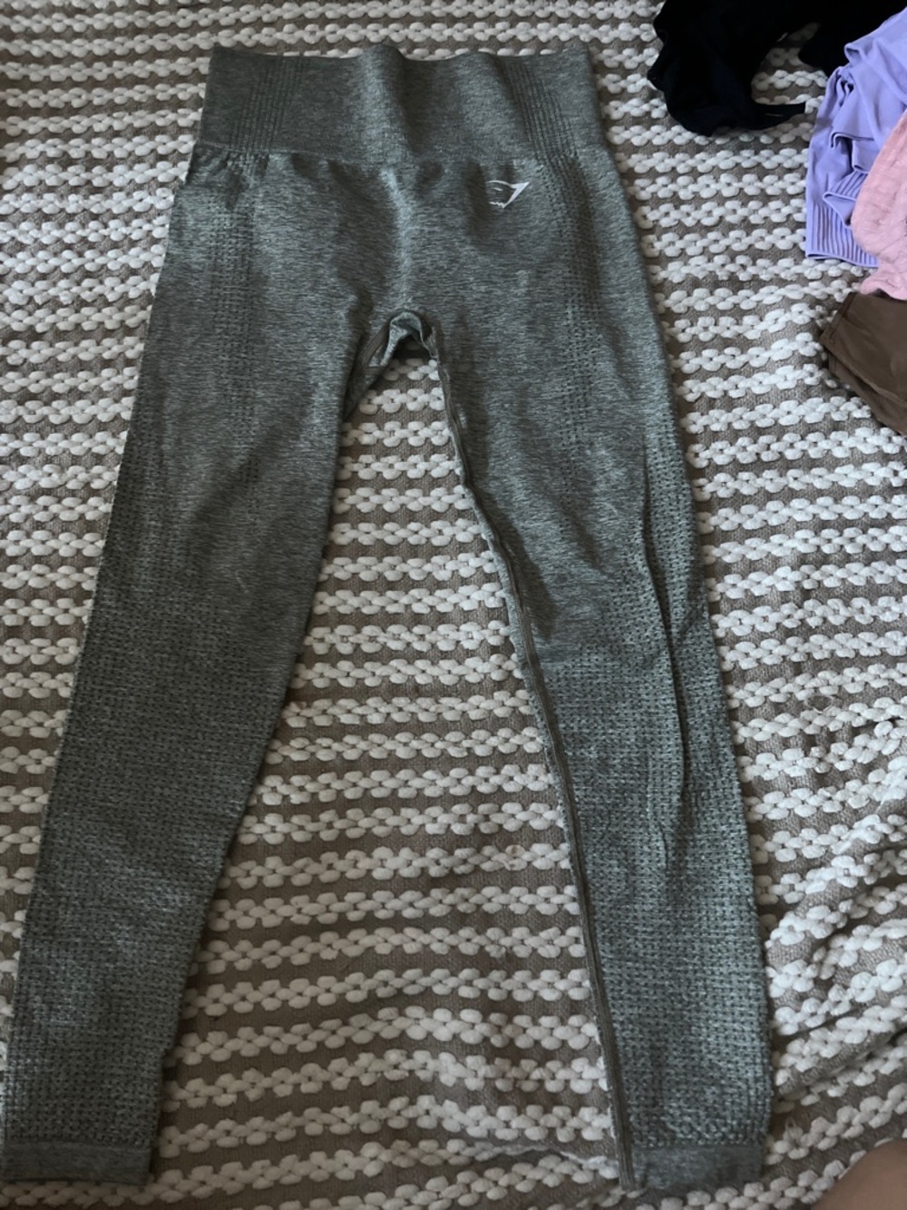 Gymshark Olive Grey Seamless Leggings